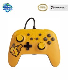 Joystick Pikachu Amarillo PowerA Switch