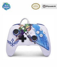 Joystick Zelda Blanco y Celeste PowerA Switch